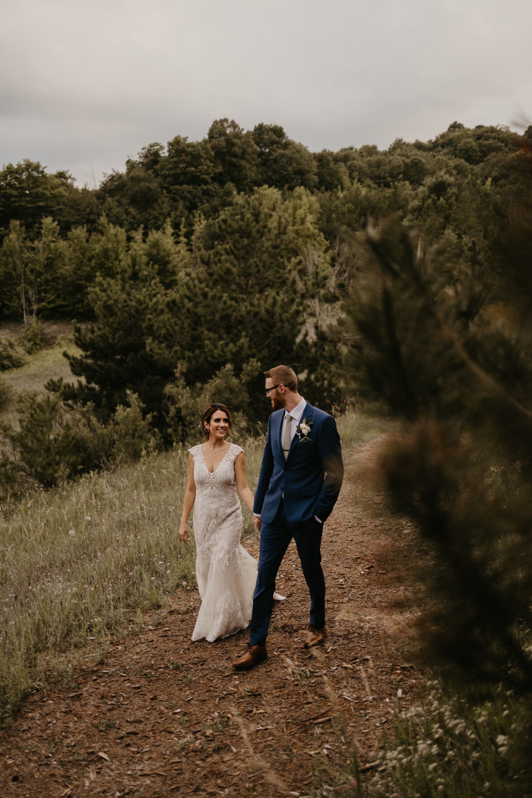 Married couple at Timberlee Hills Wedding